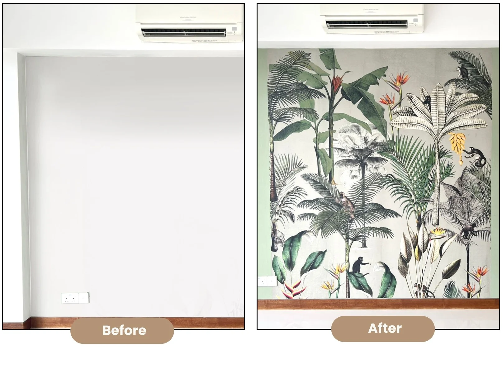 Green Mural Flower Transformation by Honpo